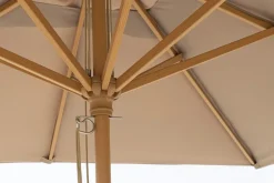 Discount Bizzotto OMBRELLONE IN ALLUMINIO 3X4 TORTORA - ECLIPSE