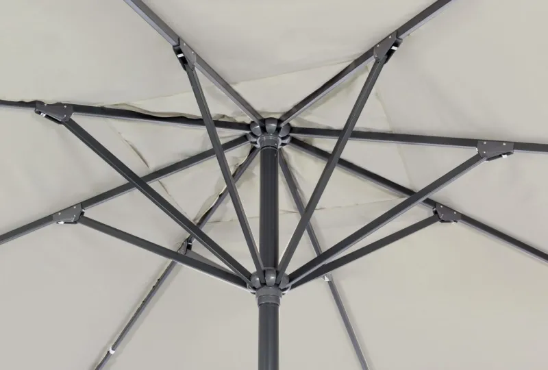 Hot Bizzotto OMBRELLONE IN ALLUMINIO 4X4 GRIGIO ANTRACITE - ALGHERO