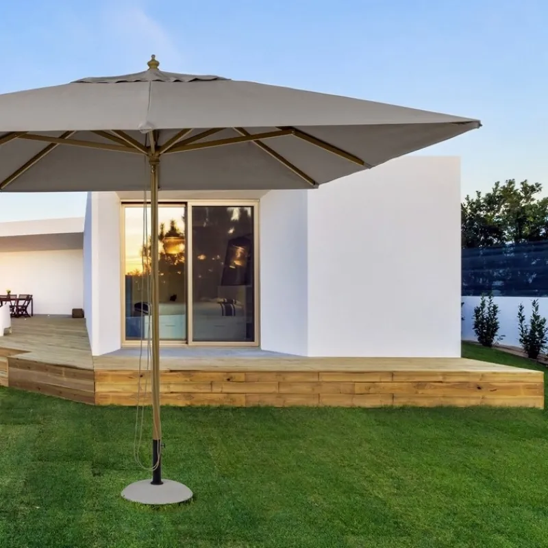 Hot Bizzotto OMBRELLONE IN ALLUMINIO 3X3 TORTORA - ECLIPSE