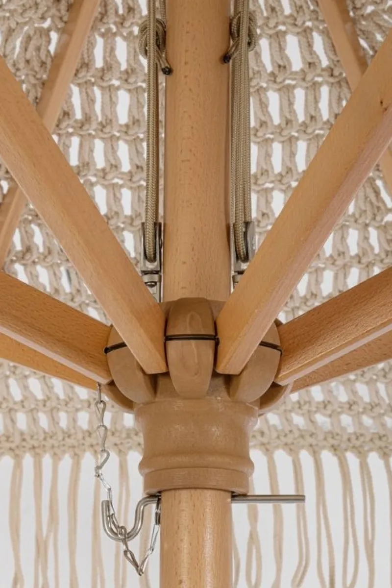 New Bizzotto OMBRELLONE MACRAME 2.5M NAT
