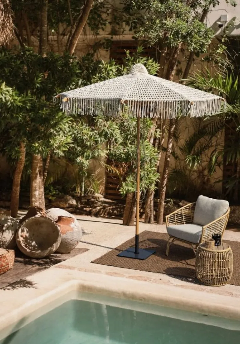 New Bizzotto OMBRELLONE MACRAME 2.5M NAT