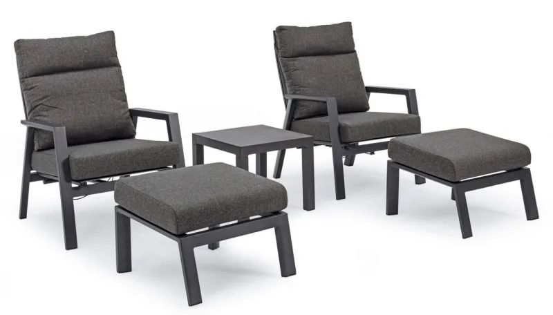 Online Bizzotto OTTOMAN IN ALLUMINIO ANTRACITE JX55 - KLEDI