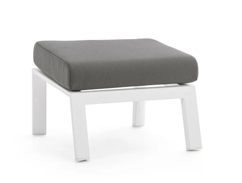 Best Bizzotto OTTOMAN IN ALLUMINIO BIANCO JX11 - KLEDI