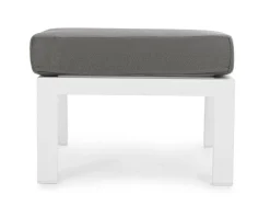 Best Bizzotto OTTOMAN IN ALLUMINIO BIANCO JX11 - KLEDI