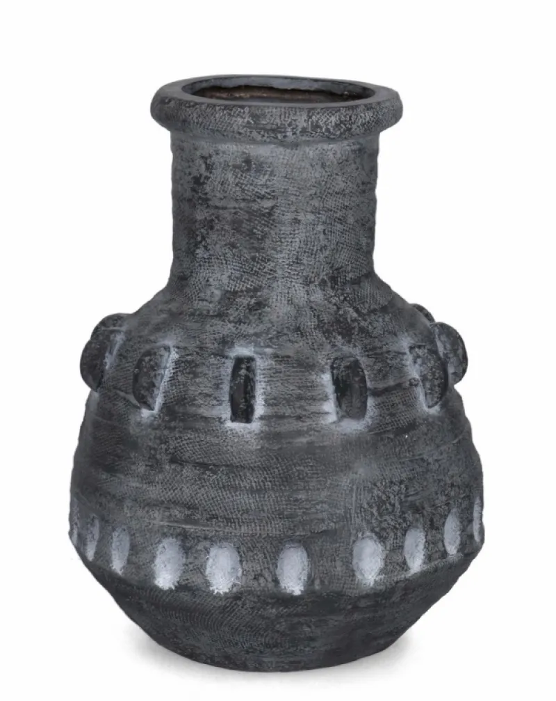 Bizzotto P. VASO BUCCHERO TONDO GRIGIO D37