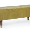 Discount Bizzotto PANCA CONTENITORE IN VELLUTO OLIVE - KIRA