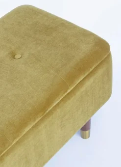 Discount Bizzotto PANCA CONTENITORE IN VELLUTO OLIVE - KIRA