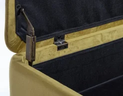 Discount Bizzotto PANCA CONTENITORE IN VELLUTO OLIVE - KIRA