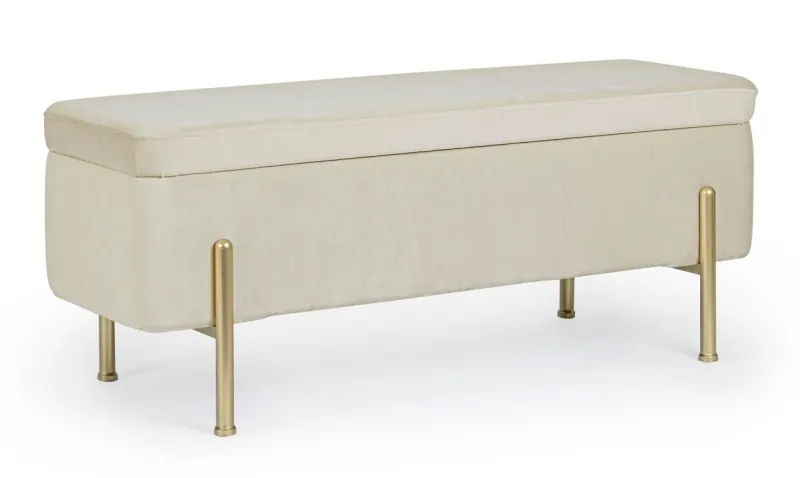 Best Bizzotto PANCA CONTENITORE IN VELLUTO NATURALE - IRINA