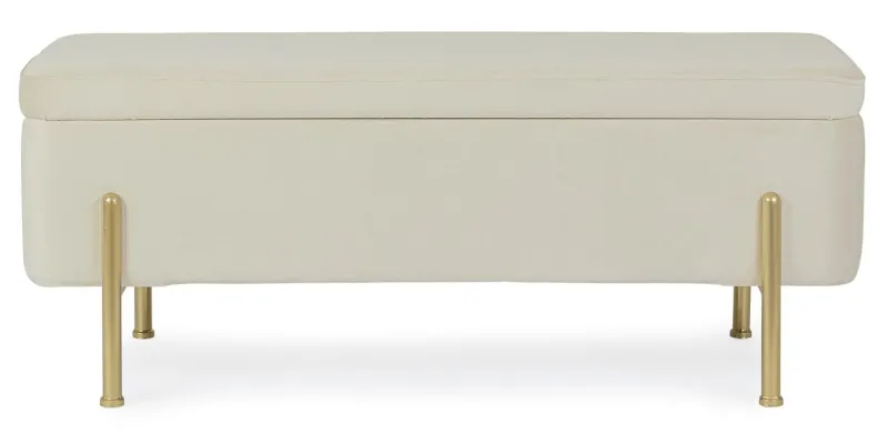 Best Bizzotto PANCA CONTENITORE IN VELLUTO NATURALE - IRINA