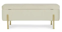 Best Bizzotto PANCA CONTENITORE IN VELLUTO NATURALE - IRINA