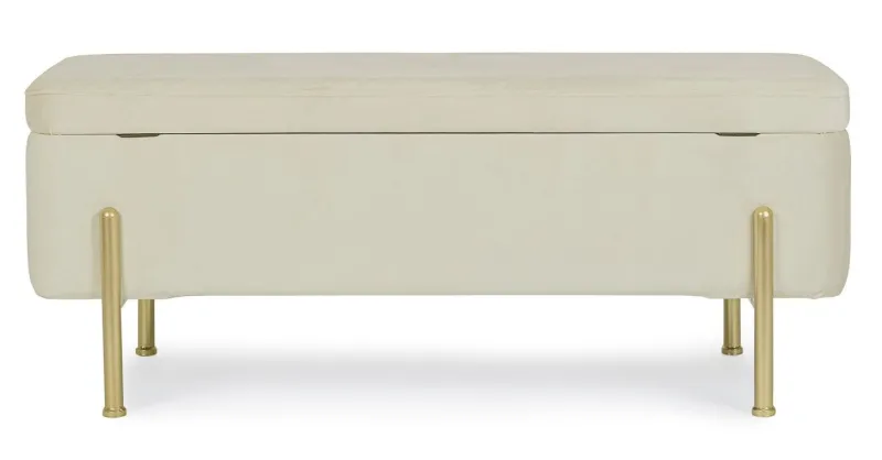 Best Bizzotto PANCA CONTENITORE IN VELLUTO NATURALE - IRINA