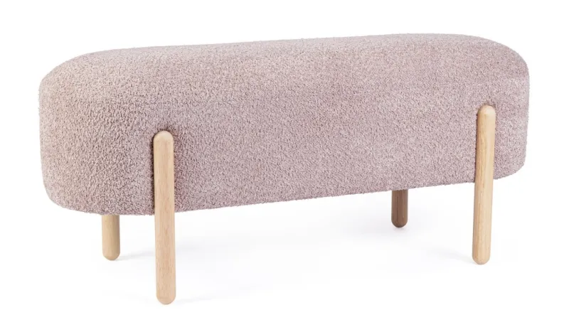 Best Bizzotto PANCA EFFETTO BOUCLE' ROSA ANTICO - DAYLA