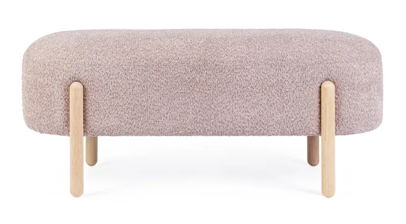 Best Bizzotto PANCA EFFETTO BOUCLE' ROSA ANTICO - DAYLA