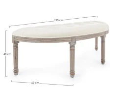 Best Bizzotto PANCA IN TESSUTO NATURALE - TILDE