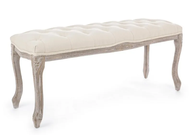 Discount Bizzotto PANCA IN TESSUTO NATURALE - MATHILDE