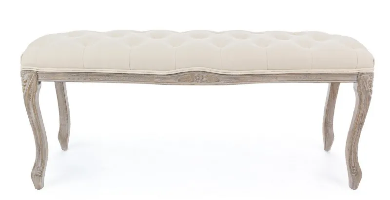 Discount Bizzotto PANCA IN TESSUTO NATURALE - MATHILDE