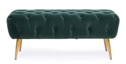Clearance Bizzotto PANCA IN VELLUTO VERDE - GIACINTA