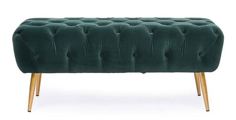 Clearance Bizzotto PANCA IN VELLUTO VERDE - GIACINTA