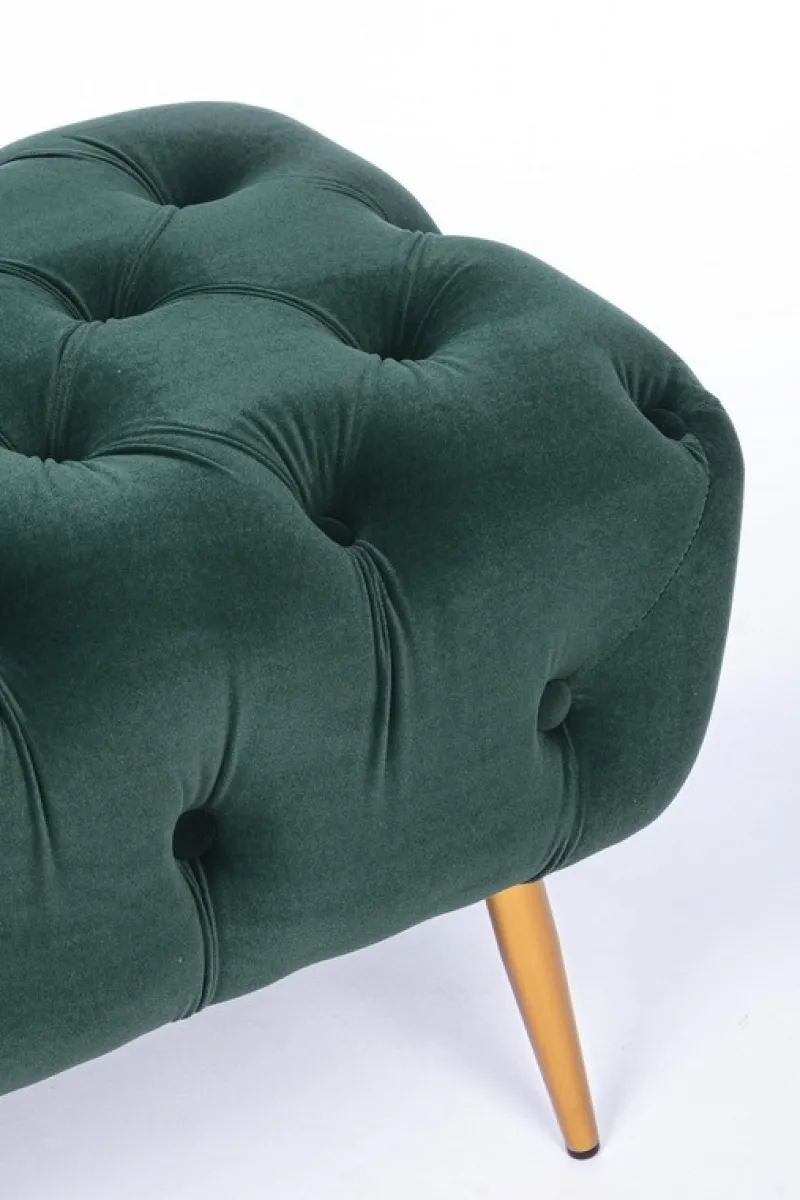 Clearance Bizzotto PANCA IN VELLUTO VERDE - GIACINTA