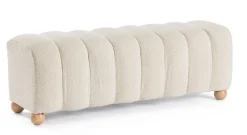 Bizzotto PANCA 2P ZORA BIANCO BOUCLE'