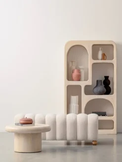 Bizzotto PANCA 2P ZORA BIANCO BOUCLE'