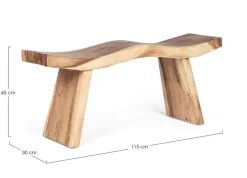 Clearance Bizzotto PANCHETTA IN LEGNO - WELLE