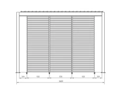 Hot Bizzotto PANNELLO VERTICALE PERGOLA OCEAN NATURAL