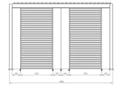 Hot Bizzotto PANNELLO VERTICALE PERGOLA OCEAN NATURAL