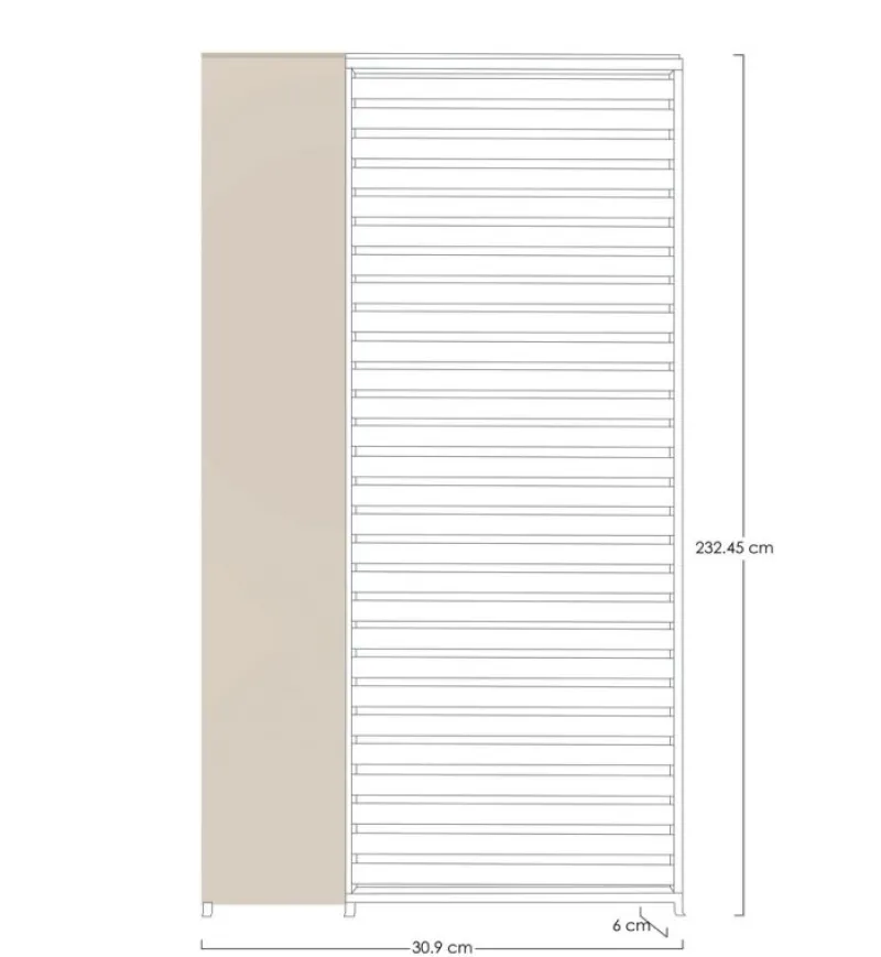 Bizzotto PANNELLO VERTICALE PERGOLA OCEAN SETA