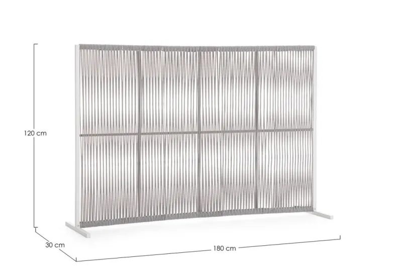 Outlet Bizzotto PARAVENTO PAXSON 180X120 BIA QS20/GRIGIO
