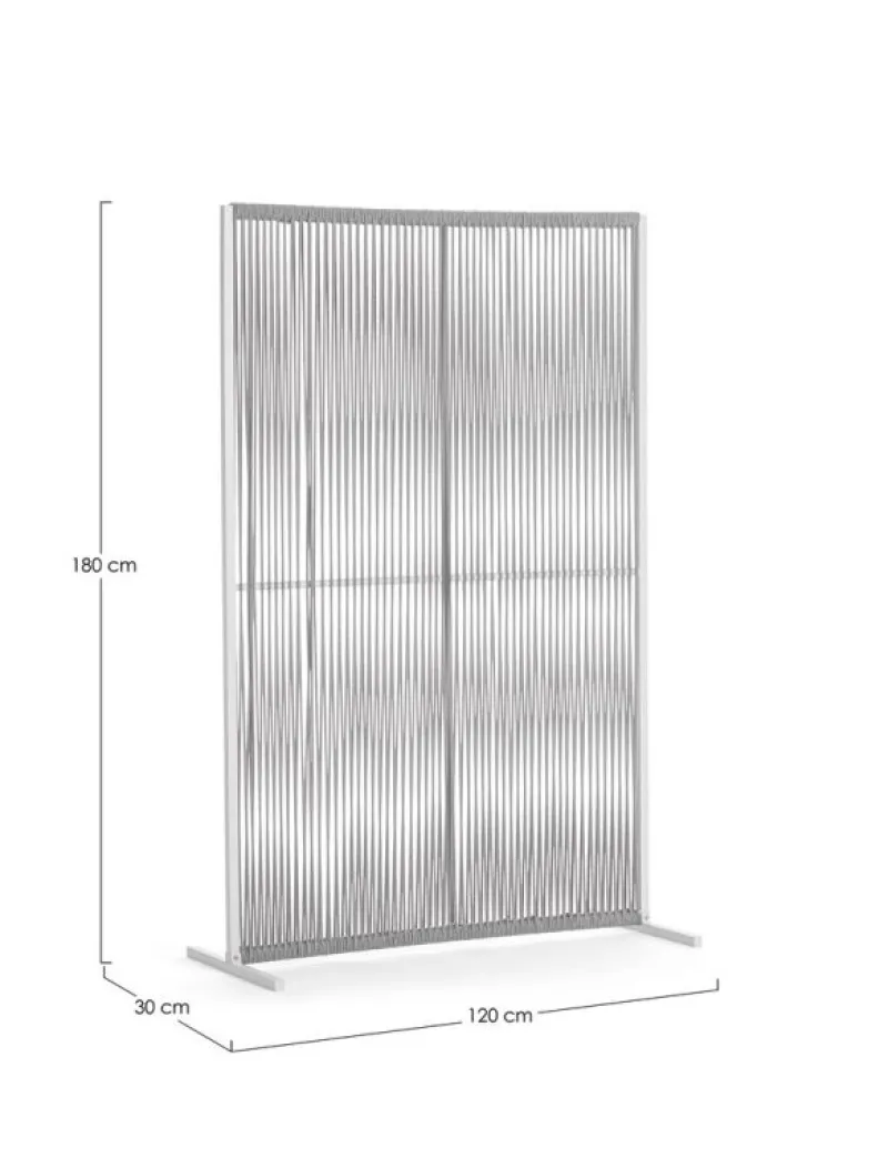 Outlet Bizzotto PARAVENTO PAXSON 120X180 BIA QS20/GRIGIO