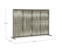 Clearance Bizzotto PARAVENTO PAXSON 180X120 OLIV QS24