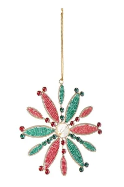 Best Bizzotto PENDAGLIO BEAD FIOCCO NEVE 12P ROS 15X15