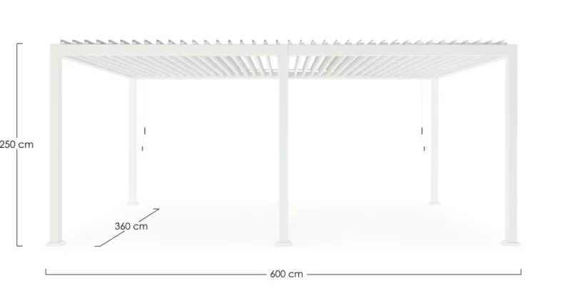 Best Bizzotto PERGOLA OCEAN 3.6X6 BIANCO