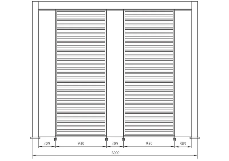 Best Bizzotto PERGOLA OCEAN 3.6X6 BIANCO