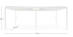 Outlet Bizzotto PERGOLA OCEAN 3.6X7.2 BIANCO