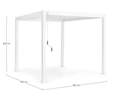 Bizzotto PERGOLA OCEAN 3X3 BIANCO