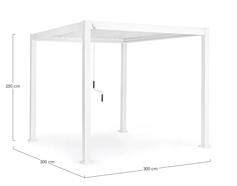 Bizzotto PERGOLA OCEAN 3X3 BIANCO