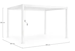 Hot Bizzotto PERGOLA OCEAN 3X4 BIANCO
