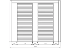 Hot Bizzotto PERGOLA OCEAN 3X4 BIANCO