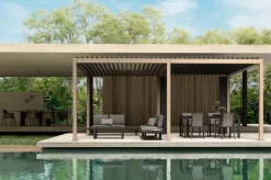 Outlet Bizzotto PERGOLA OCEAN 3.6X6 NATURAL-ANTRACITE