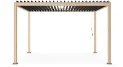 Clearance Bizzotto PERGOLA OCEAN 3X4 NATURAL-ANTRACITE