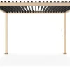 Hot Bizzotto PERGOLA OCEAN 3.6X3.6 NATURAL-ANTRACITE