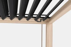 Hot Bizzotto PERGOLA OCEAN 3.6X3.6 NATURAL-ANTRACITE