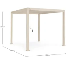 Best Bizzotto PERGOLA OCEAN 3X3 SETA