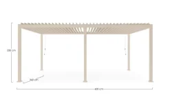 Bizzotto PERGOLA OCEAN 3.6X6 SETA