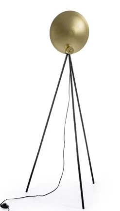 Outlet Bizzotto PIANTANA DESIGN TREPPIEDE NERO-ORO H156