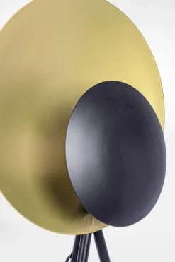 Outlet Bizzotto PIANTANA DESIGN TREPPIEDE NERO-ORO H156