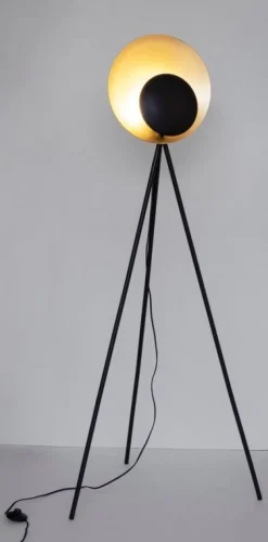 Outlet Bizzotto PIANTANA DESIGN TREPPIEDE NERO-ORO H156